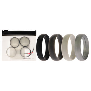 Silicone Wedding 6mm Smooth Ring by ROQ for Men - 13 mm Ring